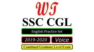 SSC English Voice Previous Year Study Material Notes
