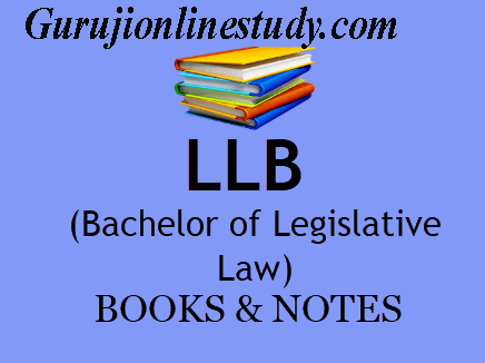 LLB Books Notes Study Material PDF Download All Semester 