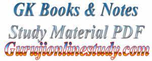 Gk Books & Notes Study Material PDF Download