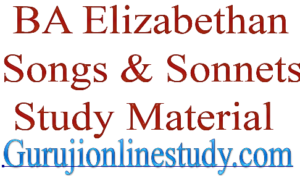 Elizabethan Songs & Sonnets