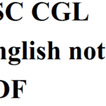 SSC CGL English PDF