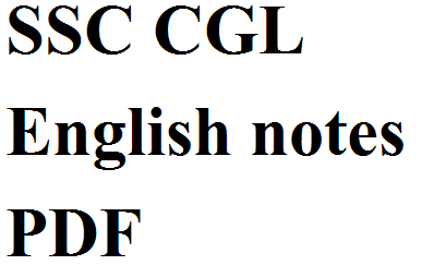 SSC CGL English PDF