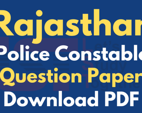 Rajasthan Police Constable Previous
